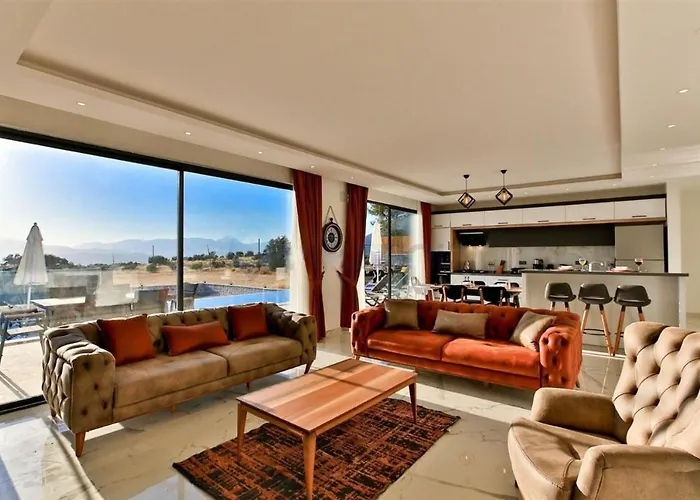 Olivet-kalkan 3 Bedroom-2 Jakuzzies-sauna-turkish Hamam-huge Private Pool And Lovely Garden Βίλα *