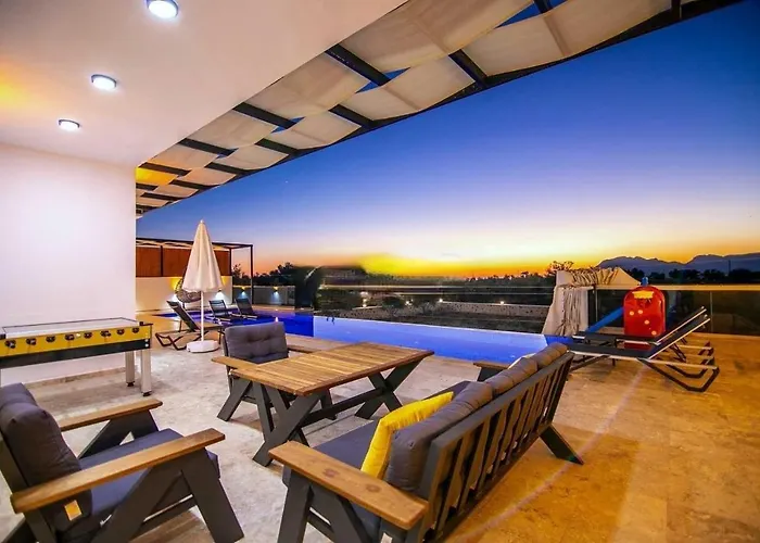 Olivet-kalkan 3 Bedroom-2 Jakuzzies-sauna-turkish Hamam-huge Private Pool And Lovely Garden Villa *